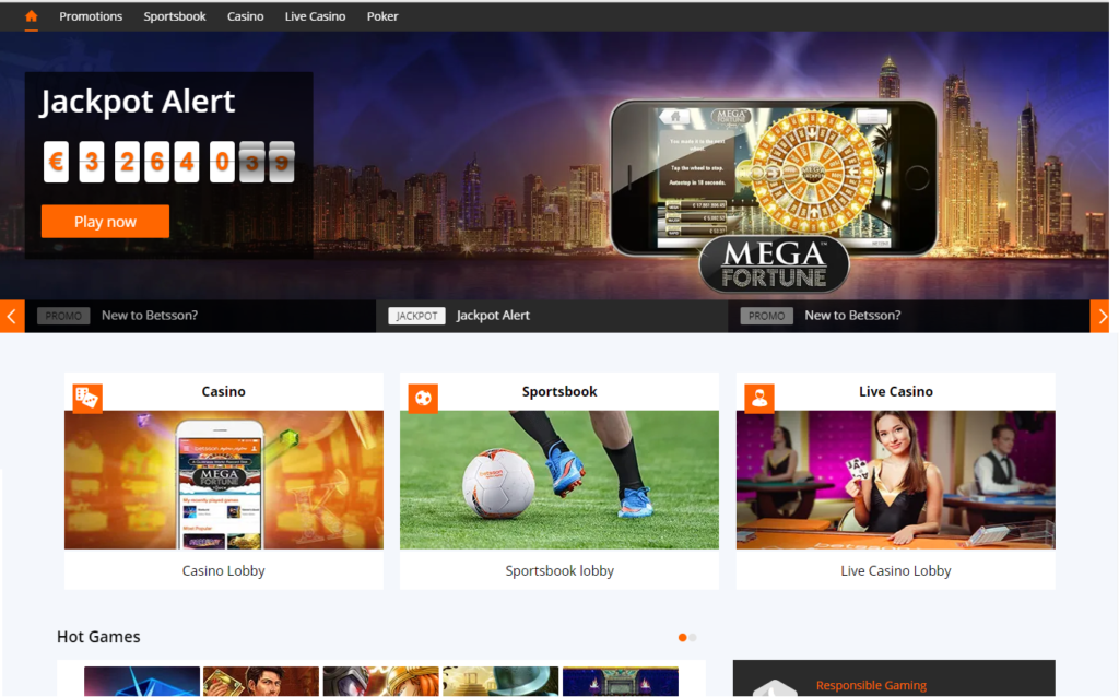 Betsson Online Sportsbook and Casino Review