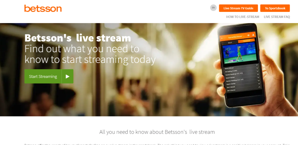 Betsson Live Streaming